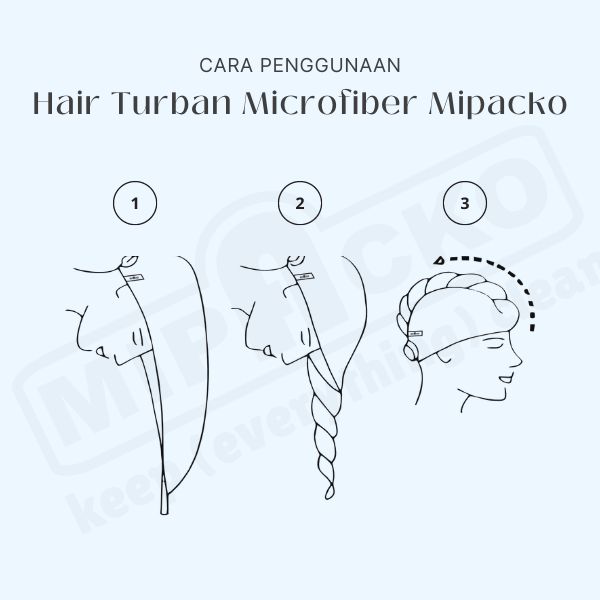 Mipacko Microfiber Hair Turban